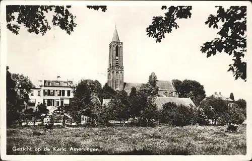 Amerongen Gezicht op de Kerk Kirche Kat. Niederlande