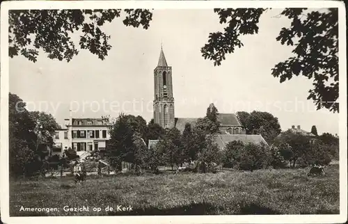 Amerongen Gezicht op de Kerk Kirche Kat. Niederlande