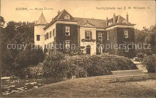 Doorn Niederlande Huize ZM Wilhelm II Schloss / Utrechtse Heuvelrug /Utrecht