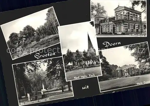 Doorn Niederlande St Helens Raadhuis Huis Monument Kerk / Utrechtse Heuvelrug /Utrecht