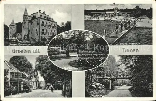 Doorn Niederlande Kasteel Moersbergen Zwembad Brug Dorpsplein Rosarium Huize / Utrechtse Heuvelrug /Utrecht