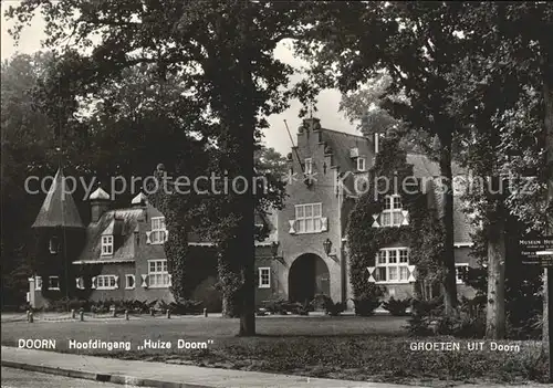 Doorn Niederlande Hoofdingang Huize Schloss / Utrechtse Heuvelrug /Utrecht