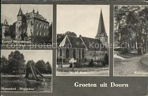 Doorn Niederlande Kasteel Moersbergen NK Kerk Boslaantje Natuurbad Woestduin / Utrechtse Heuvelrug /Utrecht