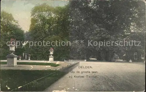 Delden Op de groote laan bij Kasteel Twickel Kat. Niederlande