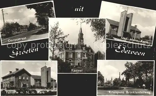 Ederveen Dorpsstraat Kerk Kruispunt Brinklanderweg Kasteel Pastorie