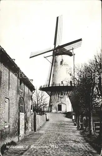 Willemstad Niederlande Oranjemolen Muehle