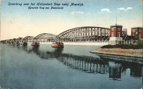 Moerdijk Niederlande Spoorbrug over Hollandsch Diep Kat. Niederlande