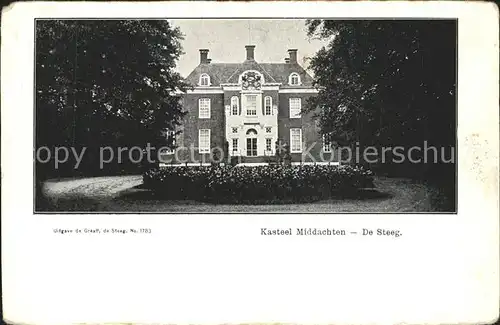 De Steeg Kasteel Middachten Schloss Kat. Rheden