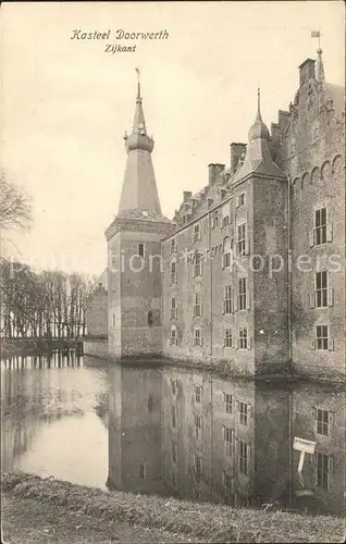 Doorwerth Kasteel Zijkant Kat. Doorwerth