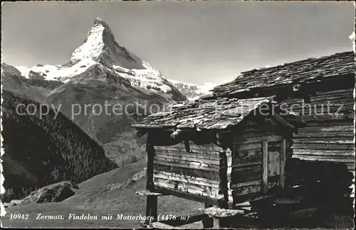 Zermatt VS Findelen Matterhorn Kat. Zermatt