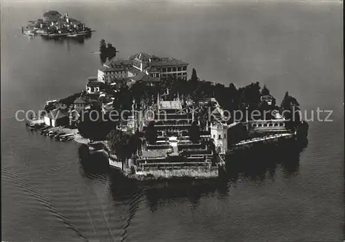 Isola Bella Una eccezionale veduta Fliegeraufnahme Kat. Lago Maggiore