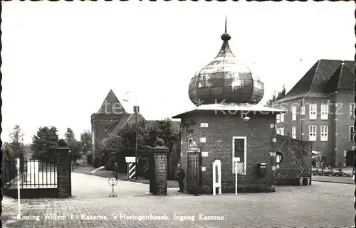 S Hertogenbosch Koning Willem I Kazerne Ingang  Kat. Den Bosch Niederlande