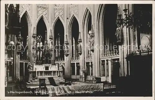 S Hertogenbosch Interieur Basiliek St. Jan Hoofdaltaar Kat. Den Bosch Niederlande