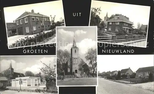 Nieuwland Zuid Holland Teilansichten Kirche Kat. Nieuwland