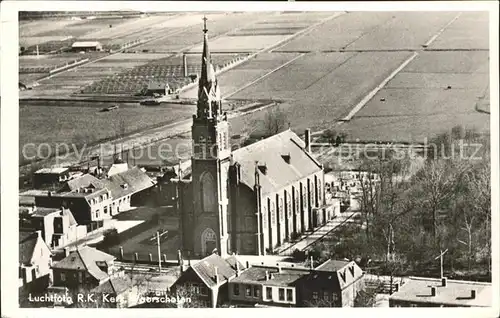 Voorschoten RK Kerk Luchtfoto Kat. Niederlande
