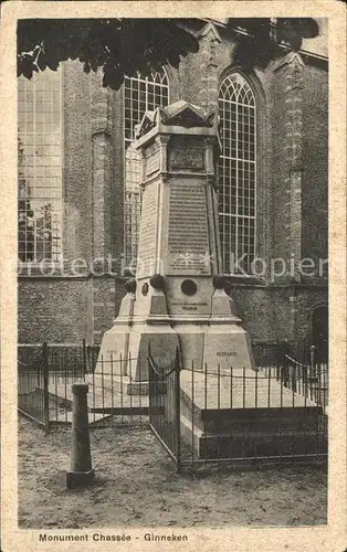 Ginneken Monument Chassee Denkmal Kat. Niederlande