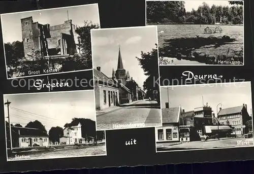 Deurne Noord Brabant Ruine Groot Kasteel Hertekamp Markt Station Helmondseweg