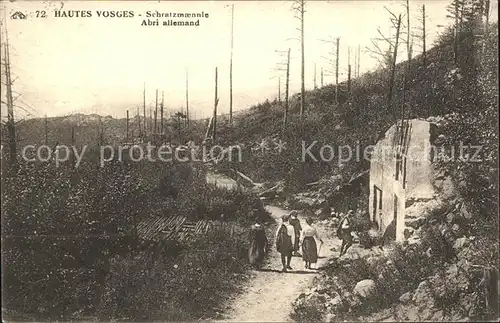 Vosges Vogesen Region Schratzmaennle Abri allemand Kat. Gerardmer