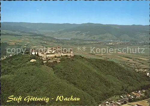 Wachau Oesterreich Stift Goettweig Fliegeraufnahme Kat. Oesterreich