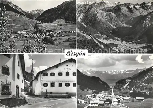 Berguen Bravuogn GR Panorama Total Dorfmotiv  Kat. Berguen