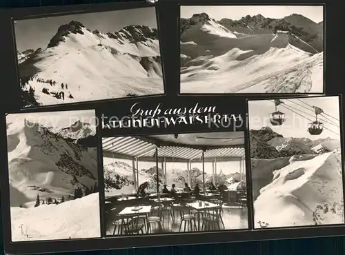 Kleinwalsertal Vorarlberg Bergpanorama Restaurant Gastraum Kanzelwandbahn Kat. Mittelberg