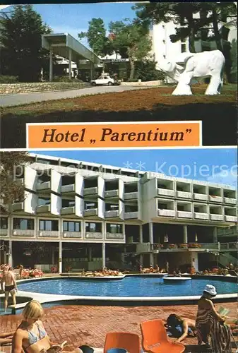 Porec Hotel Parentium Swimming Pool Skulptur Kat. Kroatien