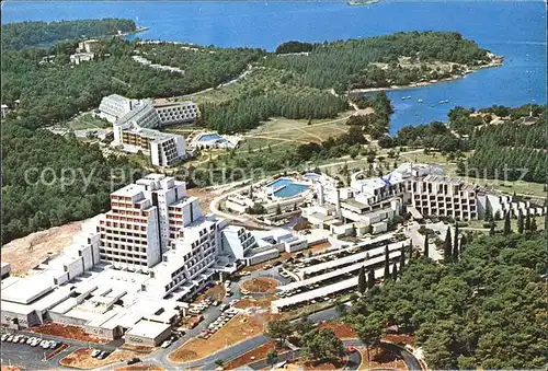 Porec Hotelanlagen Kueste Fliegeraufnahme Kat. Kroatien