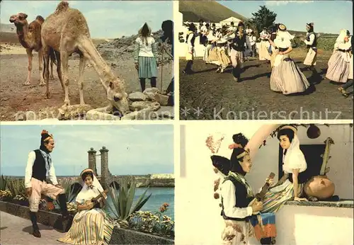 Lanzarote Kanarische Inseln Danza ancestral Abrevando Romance Isleno Magos Trachten Tanz