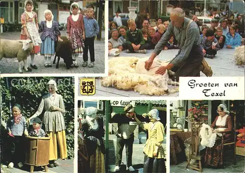 Texel Folklore Schafscherer Kat. Niederlande