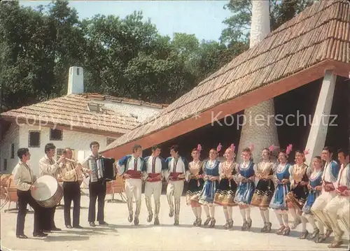 Albena Restaurant Slawjanski Kat Musikanten Tanz Trachten / Bulgarien /