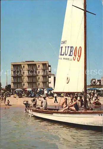 Lido di Savio Hotel 2000 Riviera Adriatica Strand Segelboot Kat. Lido di Savio
