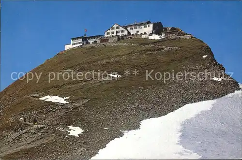 Grindelwald Faulhorngipfel mit Berghotel Kat. Grindelwald