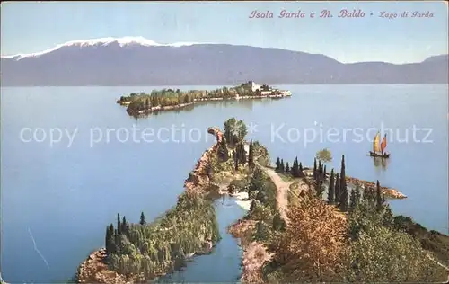 Lago di Garda Isola Garda M. Baldo  Kat. Italien