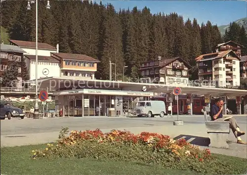 Arosa GR Bahnhofplatz Talstation Weisshornbahn  Kat. Arosa