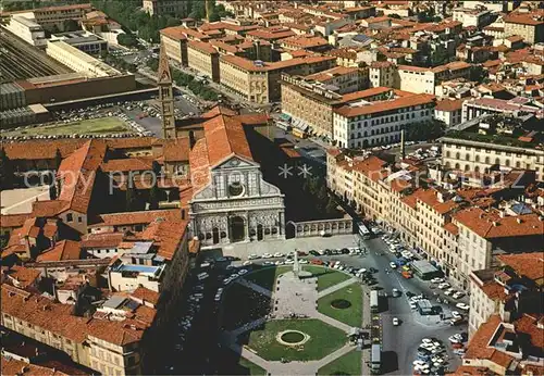 Firenze Toscana S. Maria Novella Fliegeraufnahme Kat. Firenze