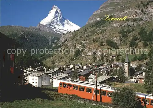 Zermatt VS Gornergratbahn Matterhorn Mt Cervin  Kat. Zermatt