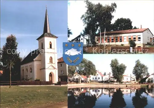 Vatin Wattin Kirche Teich Gebaeude 