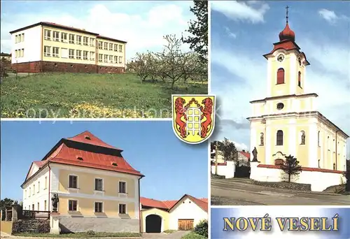 Nove Veseli Neu Wessely Budova materske skoly fara kostel sv. Vaclava