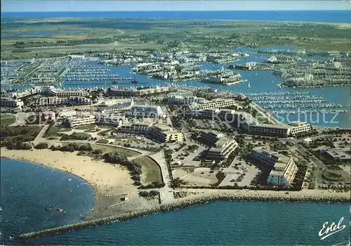 Port Camargue Fliegeraufnahme Marinas ports plaisance  Kat. Le Grau du Roi