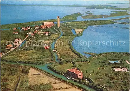 Torcello Fliegeraufnahme Kat. Insel Laguna Morta