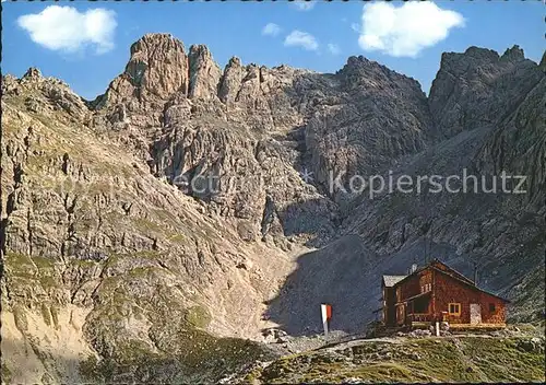 Karlsbader Huette Schoettner Spitze Roter Turm Laserz Kopf Kat. Tristach Lienz