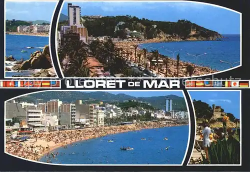 Lloret de Mar Strand Kat. Costa Brava Spanien