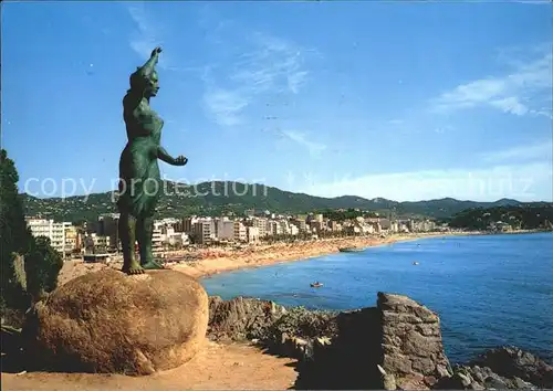 Lloret de Mar Strand Denkmal Kat. Costa Brava Spanien