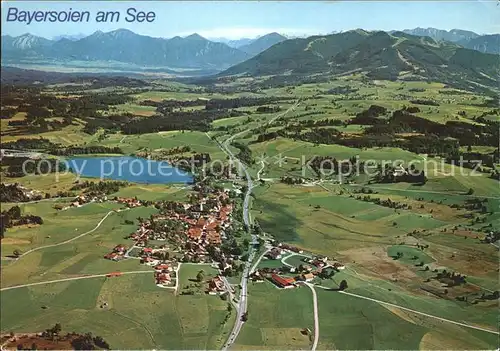 Bayersoien Oberammergau Fliegeraufnahme Kat. Oberammergau