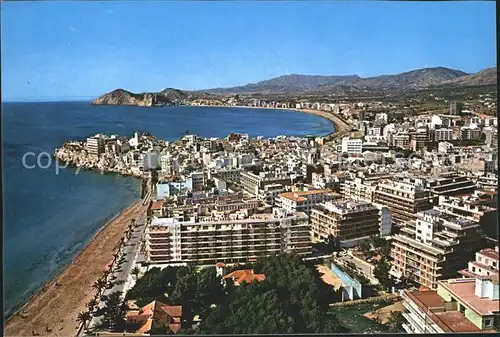 Benidorm Fliegeraufnahme Partie am Strand Kat. Costa Blanca Spanien