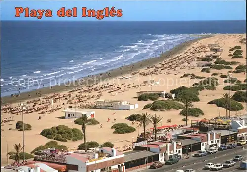 Playa del Ingles Gran Canaria Fliegeraufnahme Kat. San Bartolome de Tirajana