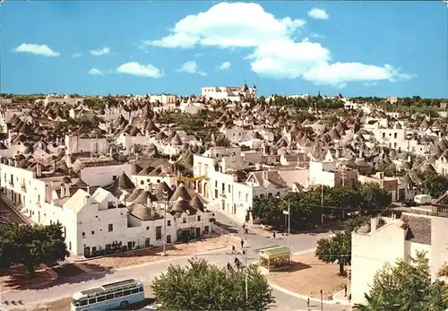 Alberobello Apulien Panorama della Zona dei Trulli Kat. Bari