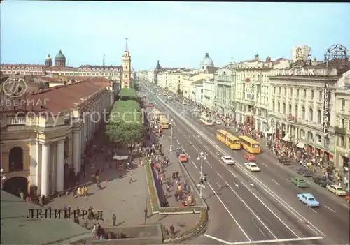 St Petersburg Leningrad Newskij Prospekt / Russische Foederation /Nordwestrussland