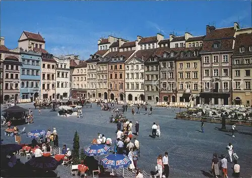 Warszawa Old Town Market Place Kat. Warschau Polen