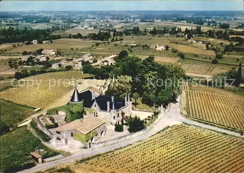 Bourg sur Gironde Chateau de la Grave vue aerienne